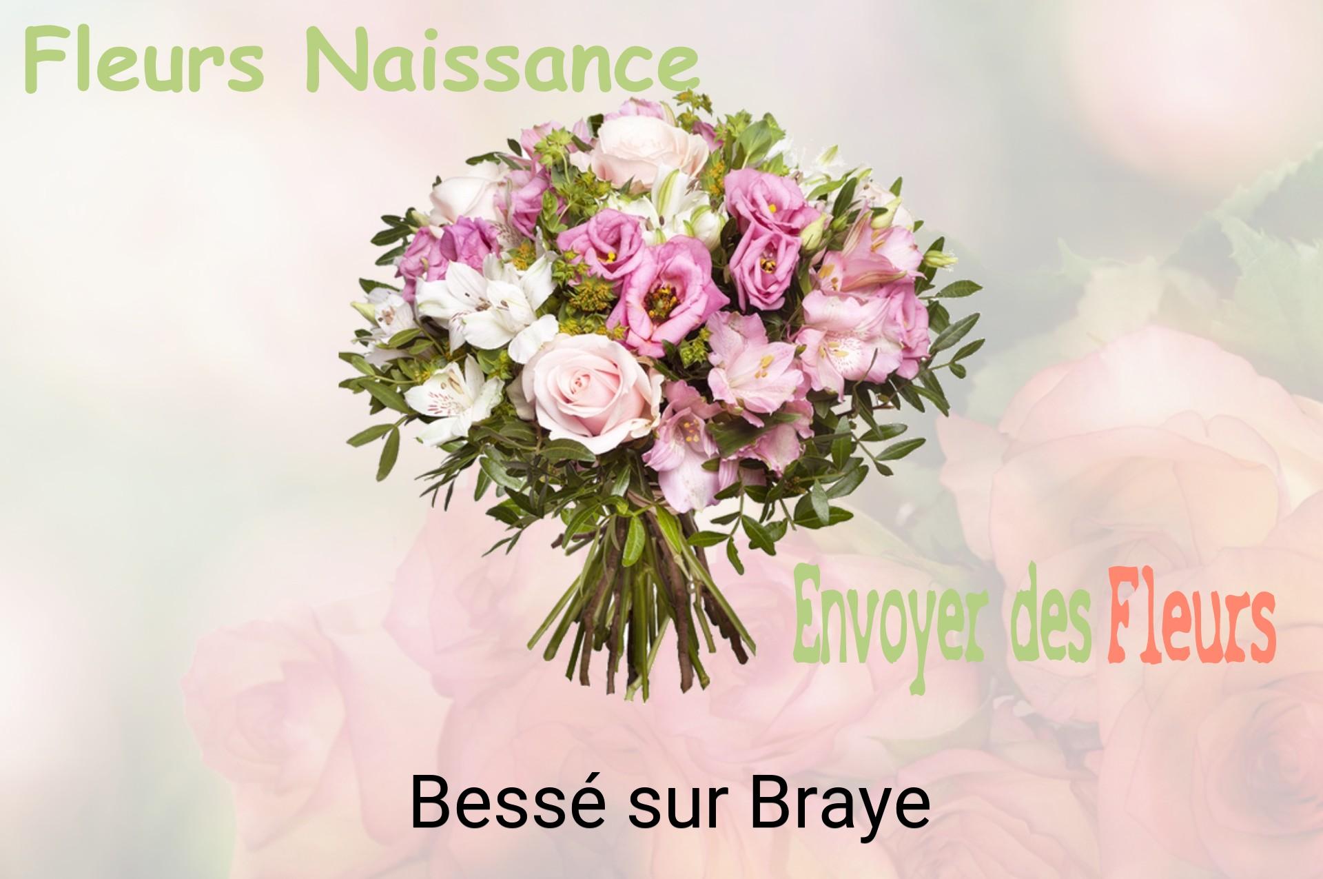 Bouquet de fleurs de naissance livré à Bessé-sur-Braye